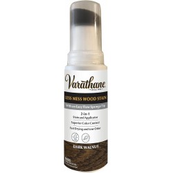 NEW Varathane 368029 Less Mess Wood Stain and Applicator, 4 oz, Dark Walnut