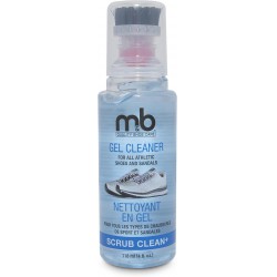 NEW M&B Shoe Gel Cleaner 110ml/4oz, for All Athletic Shoes & Sandals, Includes Scrub Brush Applicator, Clear