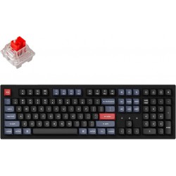 NEW Keychron K10 Pro QMK/VIA Wireless Custom Mechanical Keyboard, Full Size Programmable Macro with Hot-swappable Keychron K Pro Red Switch, PBT keycap, for Win/Mac/Linux System,White Backlit