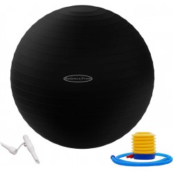 NEW BalanceFrom Anti-Burst and Slip Resistant Exercise Ball for Yoga, Fitness, Birthing With Quick Pump - 2,000-Pound Capacity, Multiple Sizes and Colors