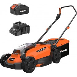 NEW Maxlander Lawn Mowers, 13Inch Electric Lawn Mower Cordless, 20V 2-in-1 Battery Powered Lawn Mower with Brushless Motor, 5-Position Height Adjustment, Battery and Charger Included