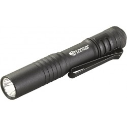 NEW Streamlight MicroStream Ultra-Compact Aluminum Body with AAA Alkaline Battery, 45 Lumens - 66318, Black, 3.6 inches