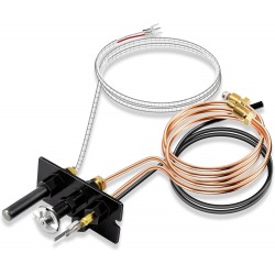 NEW Criditpid 10002264 Natural Gas Pilot Assembly for HHT, Majestic, Temco, Vermont Castings Dutchwest Fireplace and Stoves, NG 3 Way Pilot Assembly Insert Parts.