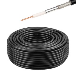 NEW XRDS-RF RG58 RF Coaxial Cable Flexible Low Loss Coax Cable 100 Feet