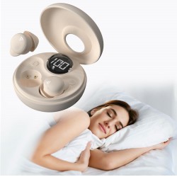 NEW Sleep Headphones, Small Invisible Noise Cancelling Sleep Earbuds, Sleeping Earbuds for Side Sleepers, Hidden Earplugs, Digital Power Display, Ear Buds for Sleeping, Working, Hiking