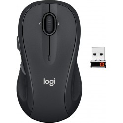HANDLED Logitech M510 Wireless Computer Mouse for PC with USB Unifying Receiver - Graphite