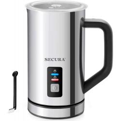 NEW Secura Milk Frother, Electric Milk Steamer Stainless Steel, 8.4oz/250ml Automatic Hot and Cold Foam Maker and Milk Warmer for Latte, Cappuccinos, Macchiato, 120V