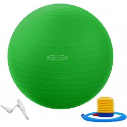 NEW BalanceFrom Anti-Burst and Slip Resistant Exercise Ball for Yoga, Fitness, Birthing With Quick Pump - 2,000-Pound Capacity, Multiple Sizes and Colors