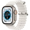 ICLOUD LOCKED - Apple Watch Ultra [GPS + Cellular 49mm] Smart Watch w/Rugged Titanium Case & White Ocean Band. Fitness Tracker, Precision GPS, Action Button, Extra-Long Battery Life, Brighter Retina Display