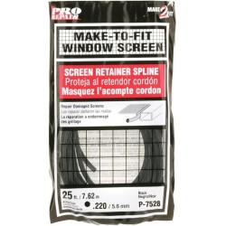 NEW Prime-Line Products P 7528 Spline, 25-Feet, Black