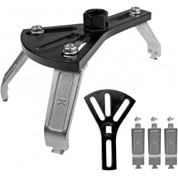 NEW XINLIYA Car Fuel Pump Removal Tool, Adjustable Fuel Lid Tank Cover Collar Ring Spanner, Auto Fuel Pump Lock Ring Removal and Reinstall Tool, Universal 4.5 to 7.3 Fuel Tank Repair Tool
