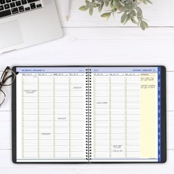 NEW 2025 at-a-GLANCE QuickNotes Weekly/Monthly Appointment Book Planner, 8-1/4 X 11, Black, January to December