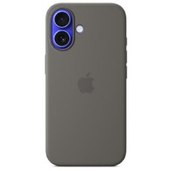 NEW Apple iPhone 16 Silicone Case with MagSafe - Stone Gray
