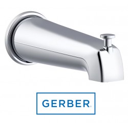NEW GERBER 8 9/16 Wall Mount Tub Spout with Diverter