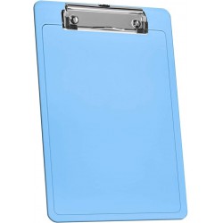 NEW Acrimet Clipboard Memo Size A5 (23,5 cm x 16 cm) Low Profile Clip (Plastic) (Clear Blue Color)
