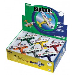NEW 12/BOX Fancy Flight Pullback Biplane | TM500 | Daron