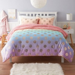 NEW TWIN MAINSTAYS KIDS Rain Dot Comforter Set