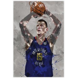 NEW Unframed Nikola Jokic Posters Basketball Canvas 12x18INCH