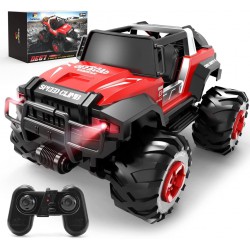 LIGHTLY USED DEERC DE67 Remote Control Car 1:14 Off-Road RC Car Off-Road Vehicle with 50 Minutes Long Running Time, 2.4GHz Radio Remote Control All Terrain Outdoor Vehicle Crawler Toy Gift for Children