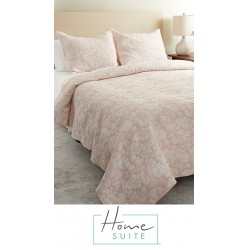 NEW QUEEN Home Suite Essentials Matelasse Briar Rose 3-Piece Quilt Set
