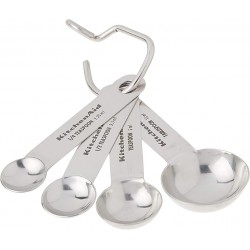 NEW KitchenAid Set of 4 Stainless Steel Measuring Spoons, Small