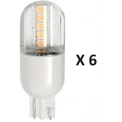 NEW 6/PACK KICHLER Contractor 20-Watt Equivalent T5 Wedge 300-Degree Omni Directional 12V LED Light Bulb 3000K