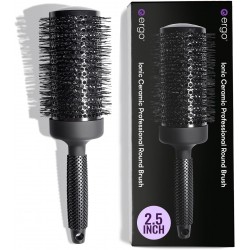 NEW Ceramic Ionic Round Hair Brush - Salon-Quality Brush for Blow Drying, Roller Brush for Wet & Dry Hair Styling, Volumizing Hair Care (ER65: 65mm - 3.5)