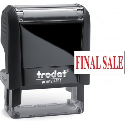 NEW Trodat Printy Self-Inking Stock Stamp-Final Sale Red pad, Climate Neutral, Up to 65% Recycled Plastic. Mechanism 11411 (19)