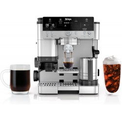 NEW Ninja Espresso Machine, Luxe Café Premier Series, Drip Coffee Maker and Rapid Cold Brew, Integrated Grinder, Assisted Tamper, Hands-Free Frother, ES601C (Canadian Version)