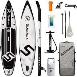 NEW Spatium 11'5x32 Extra Wide Inflatable Paddle Board Stand Up Paddle Board for Adults,440lb Capacity Inflatable Surfboard with Paddleboard for Beginners