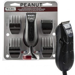 NEW Wahl Professional Peanut Clipper & Trimmer (Black)- Easy to use, for cutting and highly precise fading – with 4 cutting guides, oil, cleaning brush, great for men, adults, stylists, and barbers.