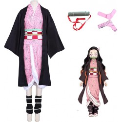 NEW WOMENS MEDIUM Nezuko Cosplay Costume for Nezuko Anime, Party Halloween Thanksgiving Day Kimono for women and girls, Kimetsu no Yaiba