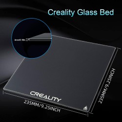 LIGHTLY USED Mefine Creality Ender 3 Bed Glass 3D Printer Upgraded Tempered Glass Board Construction Surface for Ender 3/Ender 3 Pro/Ender 3 V2/Ender 5/Ender 5 Pro/Ender 3 S1, 235X235X4Mm