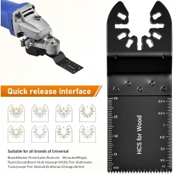 NEW OLCANA Universal Oscillating Saw Blade Tool for Wood Multitool Quick Release Oscillator Blades for Mastercraft Bosch Craftsman DeWalt Ryobi Dremel FEIN Ridgid TCH Makita Milwauke