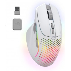 NEW GLORIOUS Model I 2 Wireless - MMO Gaming Mouse (White), 9 Programmable Side Buttons, 16 Configurations with Layer Shift, Superlight 75g, 2 Swappable Magnetic Buttons, Perfect for FPS, MOBA and MMO