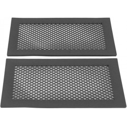 NEW 2/PACK Baby Proof Vent Cover, Silicone Air Vent Cover Soft 360 Degree Seal for Home (Black)