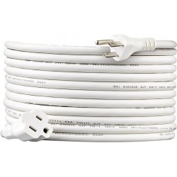 NEW Amazon Basics 20-Foot Extension Cord - 13 Amps, 125V - White