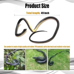 NEW Fake Snake,Snake Prank for Adults,Rubber Snake Prank with String and Clip,Snake Prank Snake on a String That Chase People,Gag Gifts Prank Stuff