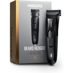 NEW MANSCAPED The Beard Hedger Premium Men's Beard Trimmer, 20 Length Adjustable Blade Wheel, Stainless Steel T-Blade for Precision Facial Hair Grooming, Cordless Waterproof Wet/Dry Clipper