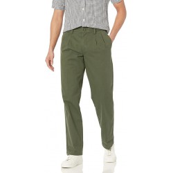 NEW 29 X 34 Amazon Essentials Men's Classic-Fit Wrinkle-Resistant Pleated Chino Pant