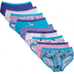 NEW GIRLS SIZE 6 Hanes Girls Tagless P9 Hipster UNDERWEAR