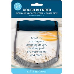 NEW R&M International 2803 Handheld Pastry Dough Blender with Stainless Steel Blades for Cutting, Blending, and Mashing