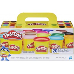 NEW 20 PACK Hasbro A7924AS5 Play-Doh Super Color Pack of 20 Cans