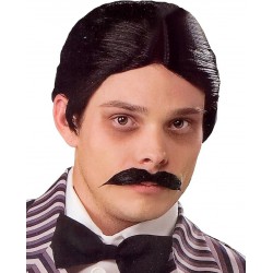 NEW Rubies Costume Men's The Addams Family Gomez Wig and Mustache Kit