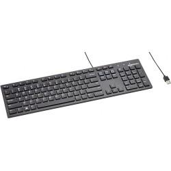 NEW Amazon Basics Matte Black Wired Keyboard, US QWERTY Layout