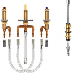NEW Moen Two-Handle Roman Tub Faucet Adjustable Valve with Shower Diverter, 1/2-Inch CPVC PEX Connection, 9793