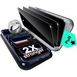 NEW ESR 3 Pack for iPhone 17 Pro Max Privacy Screen Protector, Military Grade Shatterproof, 9H Hardness, Anti-spy Tempered Glass with UltraFit Tray