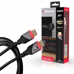 NEW MONSTER 6' RED LED LIGHT HDMI CABEL