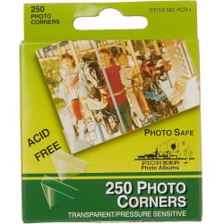 NEW Pioneer Photo Corners Self Adhesive, 250/Pkg, Clear