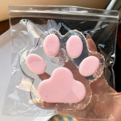 NEW  5.7 Inch Giant Cat Paw Squishy Toys for Stress Relief, Cute Cat Paw Squishy Toy, Super Soft Squeeze Fidget Toys, Portable Large Cat Paw Squeeze Toys for Home and Office